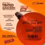 CYOUNG TINTED SUNSCREEN SPF 50++ 30ml