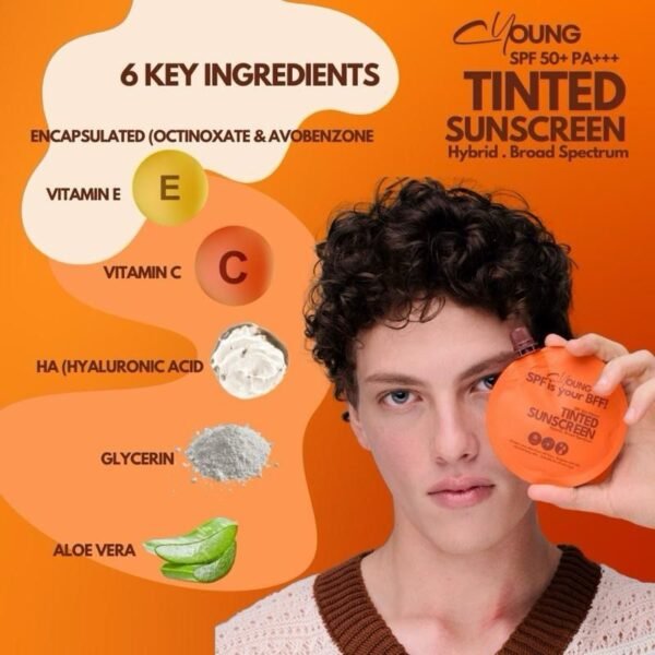 CYOUNG TINTED SUNSCREEN SPF 50++ 30ml