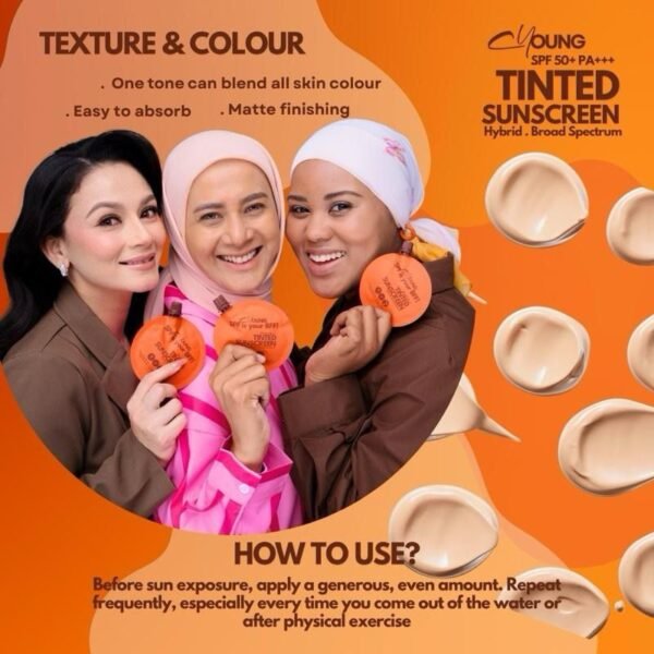 CYOUNG TINTED SUNSCREEN SPF 50++ 30ml